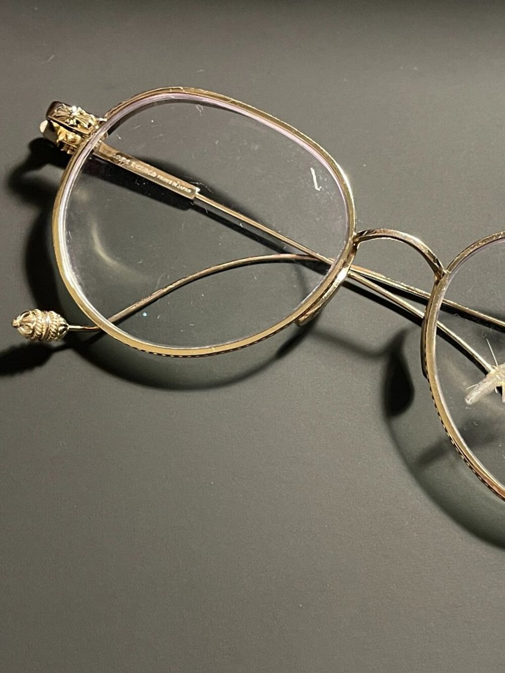 Chrome Hearts Gold Plated Metal Glasses Frame - GP 53-20-145 BENSEMUN